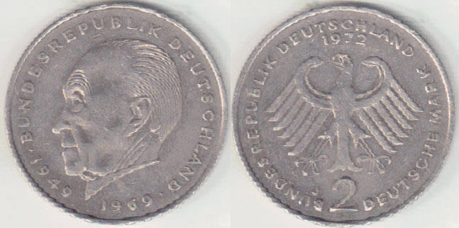 1972 J Germany 2 Mark A008412